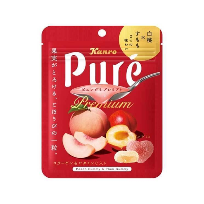 Pure Premium White Peach & Cherry Peach Gummy